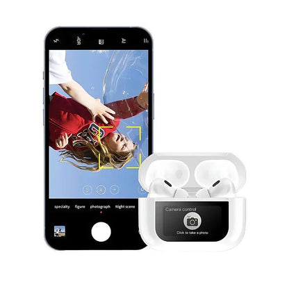 Airpods A9 Pro with Digital Display (Black & White)