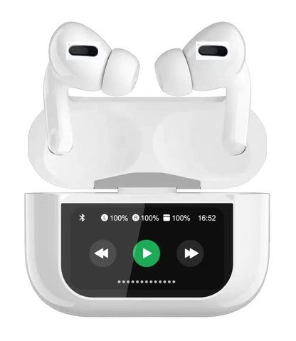 Airpods A9 Pro with Digital Display (Black & White)